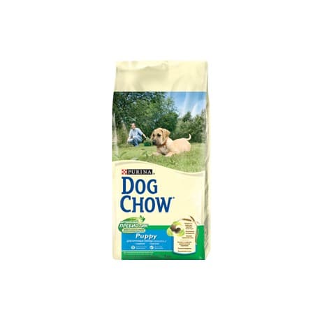 Dog Chow Корм сухой полнорационный для щенков с индейкой (14 кг.)
