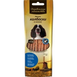 Лакомства для взрослых собак Мясные колбаски из ягненка для собак, 45г
