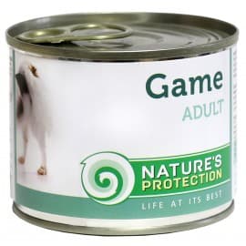 NATURES PROTECTION dog adult game 400g полноценный корм для взрослых собак c дичью Артикул KIK45093