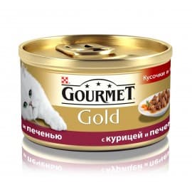 GOURMET GOLD консервы с курицей и печенью (0,085 кг.)
