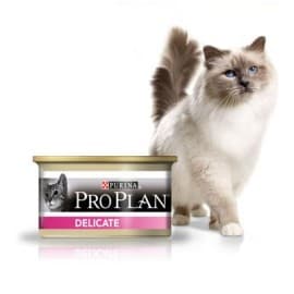 Pro Plan Корм консервир. для взрослых кошек с чувствит. кожей и чувствит. пищеварением с индейкой (банка) (0,085 кг.)