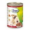 Консервированный корм для собак Dax кусочки с говядиной, 1240 гр
