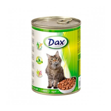 Консервы для кошек Dax кусочки с кроликом