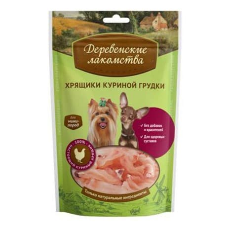 Хрящики куриной грудки для мини-пород 30г