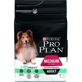 Purina PRO PLAN Корм сухой для взрослых собак средних пород с чувствительным пищеварением, с ягненком и рисом 3 кг