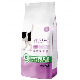 Nature's Protection Junior Lamb - сухой корм для молодых собак всех пород с мясом ягненка 7,5 кг
