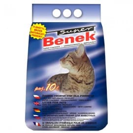 Наполнитель для кошек S.Benek комкующийся 10л мелкий аромат. с терапевтич.действием (син.)