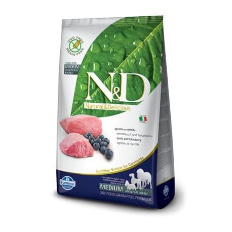 N&D DOG LAMB & BLUEBERRY ADULT 0,8 кг