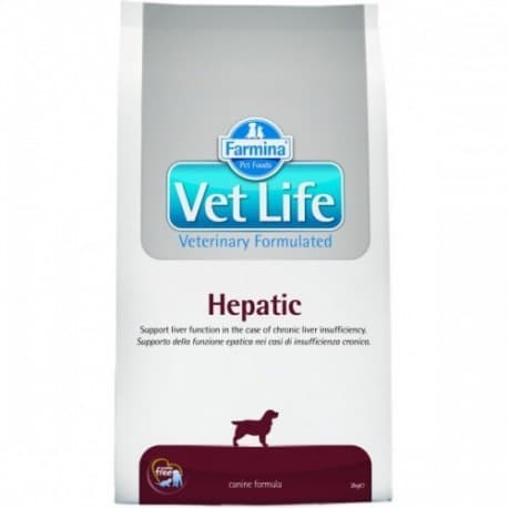 Vet Life Dog Hepatic / Диетическое питание для собак при хронической печеночной недостаточности 2к