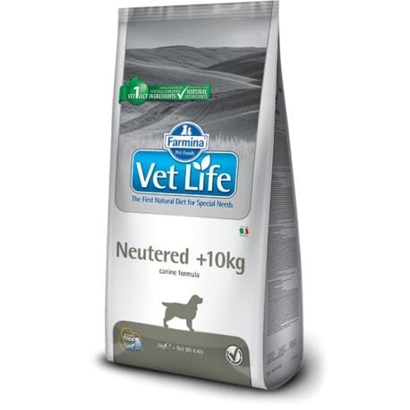 Vet Life Neutered Dog 10 кг / для взрослых кастрированных или стерилизованных собак весом более 10 кг, 2 кг