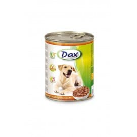 DAX Консервированный корм для Собак кусочки с птицей, 1240 гр