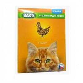 Сухой корм для кошек "BAKS" с курицей, 10 кг