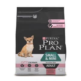 Pro Plan Корм сухой полнорацион. для взрослых собак мелких и карликовых пород с чувствительной кожей с лососем и рисом(7 кг.)