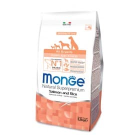 Monge Dog PFB Puppy & Junior Salmon&Rice 31/18 корм для щенков всех пород лосось и рис 800гр НОВИНКА!!!